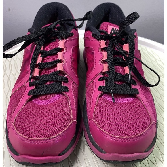 Nike Dual Fusion Women's Lace-Up Hot Pink & Black‎ Running Sneakers Sz. US 8 - Picture 2 of 9